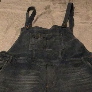 tall Royal Blue brand bib jeans